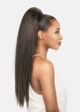 VIVICA A FOX  HPB- NIA 26″ NATURAL PERM YAKI PONYTAIL WITH LAYERED ENDS