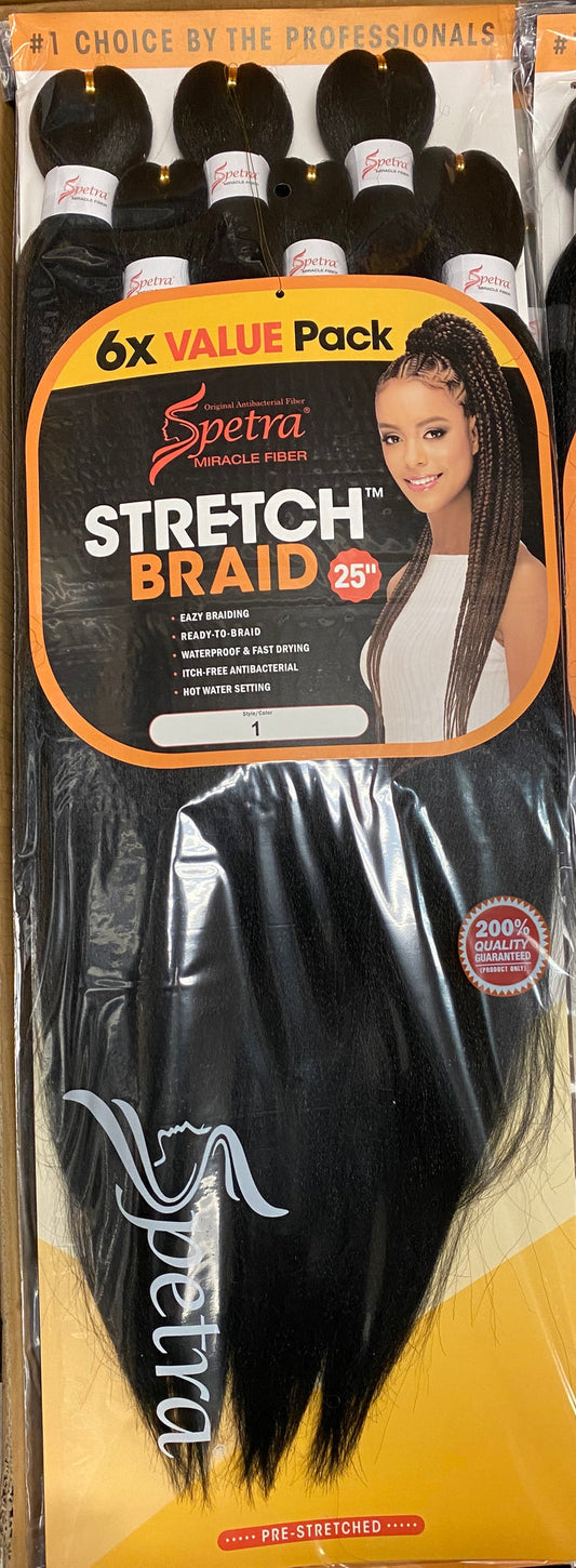 Vivica A Fox  Spetra 6X Value Pack-Stretch Anti - Itch Copper Infused Braids 25inches Long