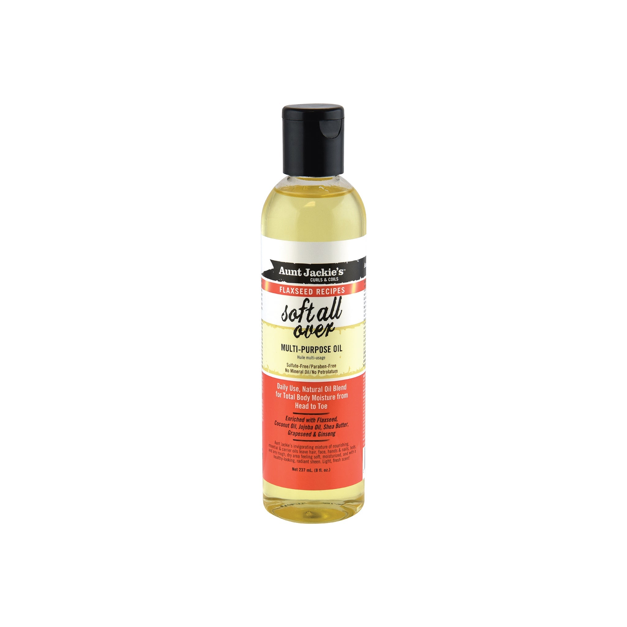 Aunt Jackie's Flaxseed Recipes Soft All Over, Coconut Oil and Marshmallow Root 8oz