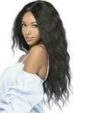 Vivica A Fox Pure Stretch Cap   "28 inch" 100% Human Hair Blend Lacefront  Wig-  HMBL- JENN