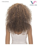 Vivica A Fox Synthetic Fiber 3/4 Half  Curly Wig  FHW-SOPHIA