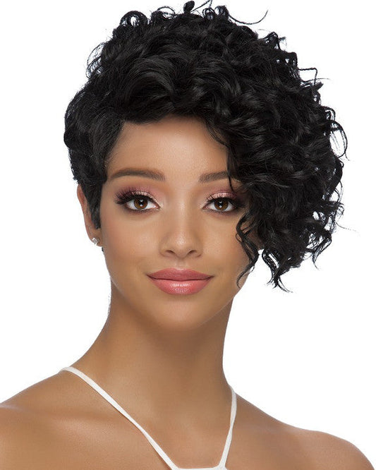 Vivica A Fox  Pure Stretch Cap Synthetic  Short side Curly Wig - NALO