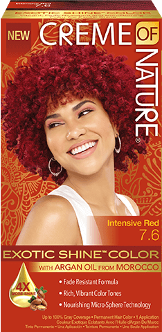 Creme of Nature Exotic Shine Color with Argan Intensive Red 7.6