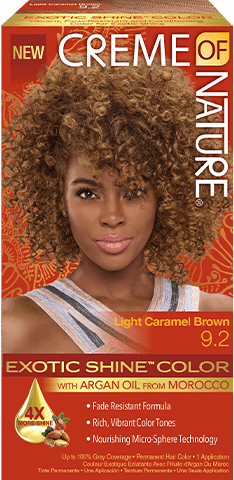 Creme of Nature Exotic Shine Color with Argan Oil  Light Caramel Brown 9.2