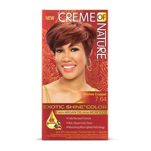 Creme of Nature Exotic Shine Color with Argan Oil Bronze Copper 7.64