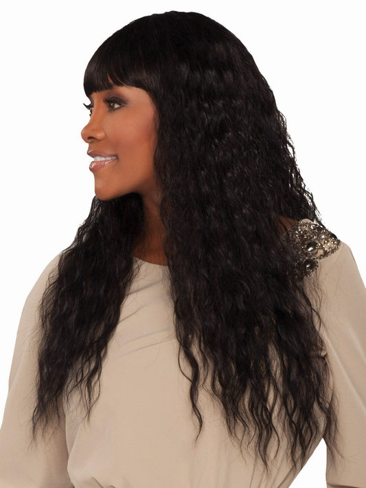 Vivica A Fox Pure Stretch Cap Synthetic "25 inch" Wavy Wig-CAMPBELL