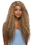 Vivica A Fox Baby Front Human Hair Blend Lace Wig Overall"30" -FABIA WIG