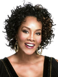 Vivica A Fox  Heat Friendly Fun Curly Synthetic 3/4 Wig "12 inch"-HW-390