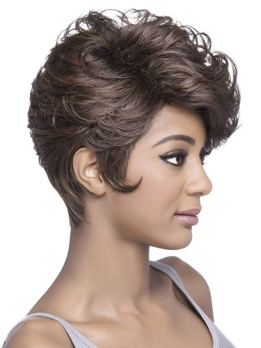 Vivica A Fox  Pure Stretch Cap Synthetic  Pixie Wavy Wig - LONDON